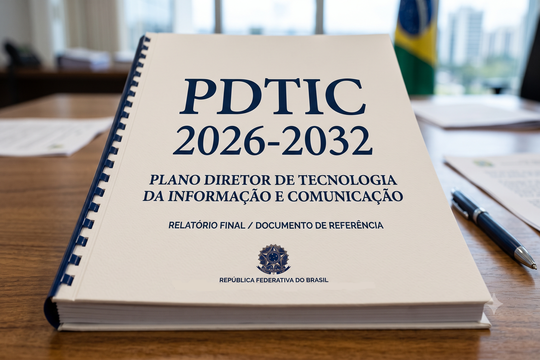 Minuta do PDTIC 2026–2032 está em consulta pública até 12/08. Participe enviando suas contribuições pelo formulário disponível na notícia.
